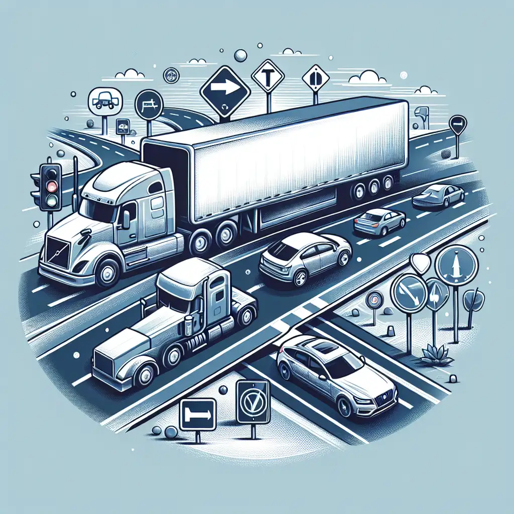 Safety Tips for Driving Near Large Trucks: Sharing the Road Safely